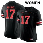NCAA Ohio State Buckeyes Women's #17 Alex Williams Black Out Nike Football College Jersey CTR6345DF